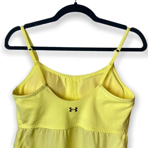 Under Armour Neon  Yellow Tank with Bra - Picture 4 of 9